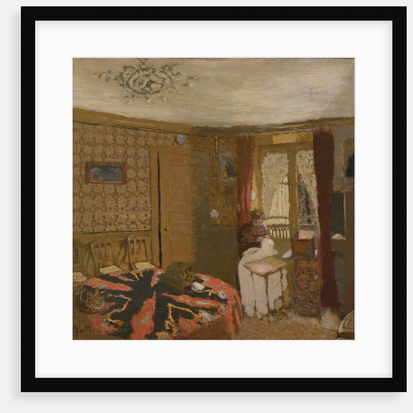 Mme Vuillard Sewing by the Window, rue Truffaut, c.1899 by Edouard Vuillard