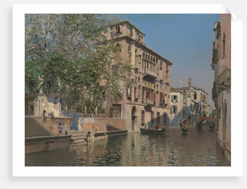 A Canal in Venice, c.1875 by Martin Rico y Ortega