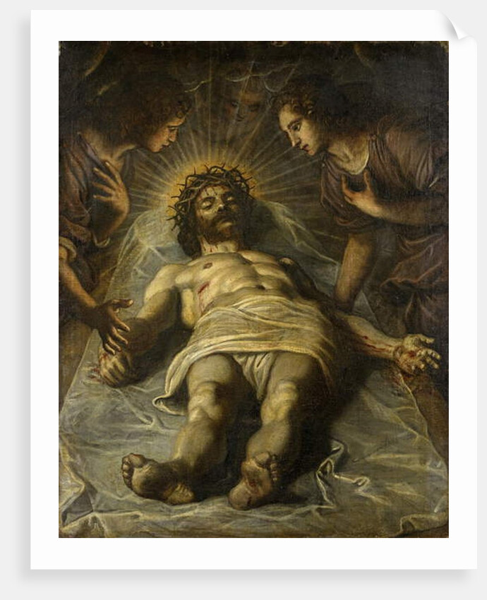 The Dead Christ with Two Angels by Jacopo Robusti Tintoretto