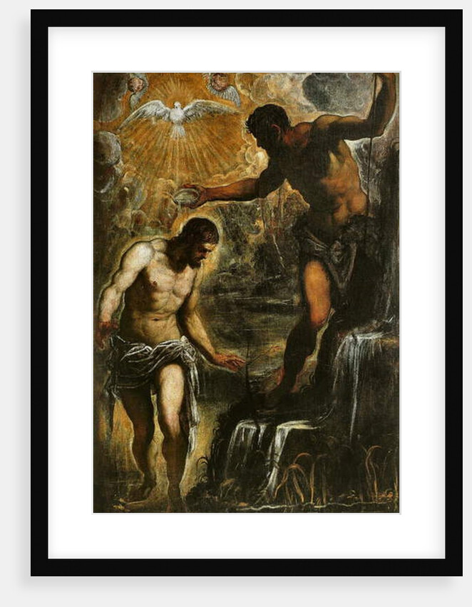 The Baptism of Christ, c.1589 by Jacopo Robusti Tintoretto