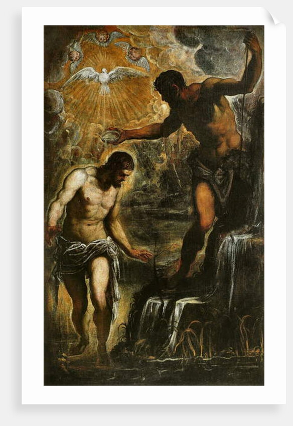 The Baptism of Christ, c.1589 by Jacopo Robusti Tintoretto