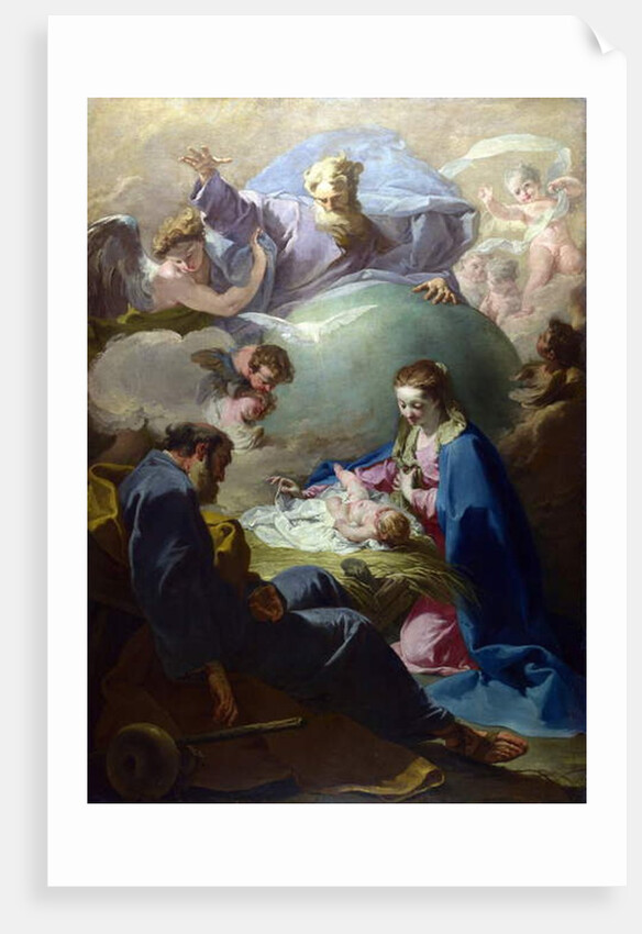 The Nativity with God the Father and the Holy Ghost, c.1740 by Giovanni Battista Pittoni