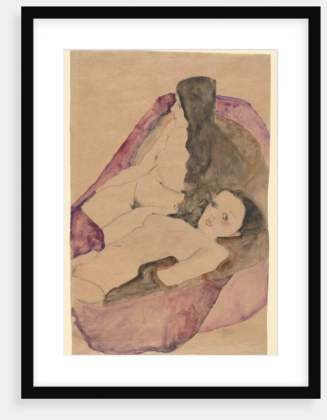 Two Reclining Nudes, 1911 by Egon Schiele