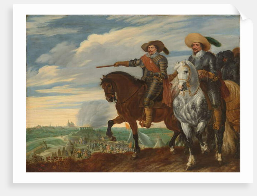 Frederick Henry and Ernst Casimir of Nassau-Dietz at the Siege of Hertogenbosch, c. 1629-35 by Pauwels I van Hillegaert
