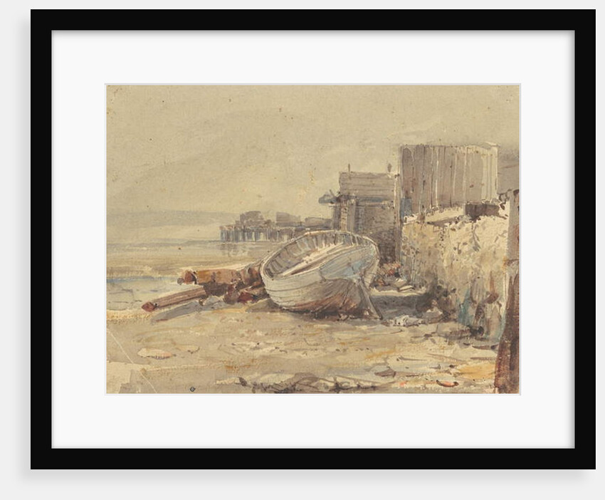 Beached Vessel, c.1880 by George Loring Brown