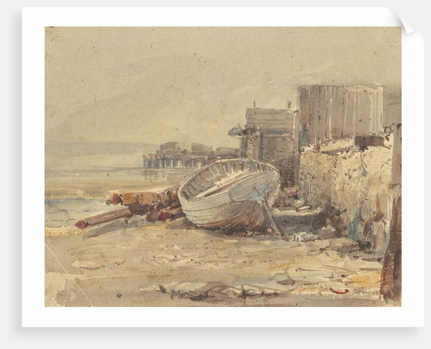 Beached Vessel, c.1880 by George Loring Brown