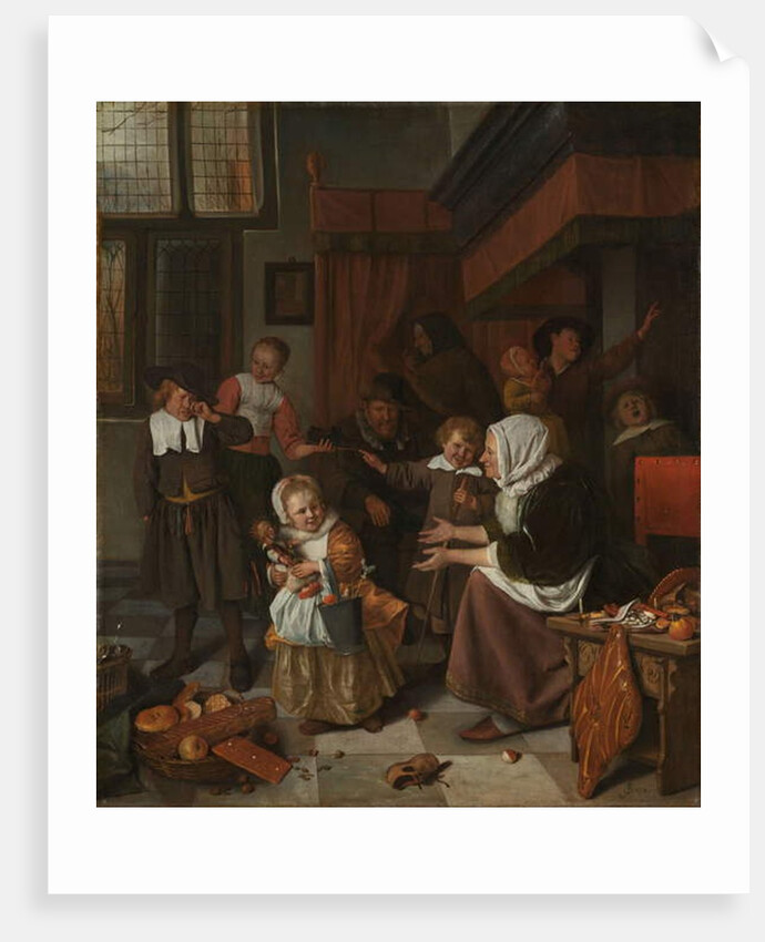 The Feast of St Nicholas, 1665-68 by Jan Havicksz. Steen