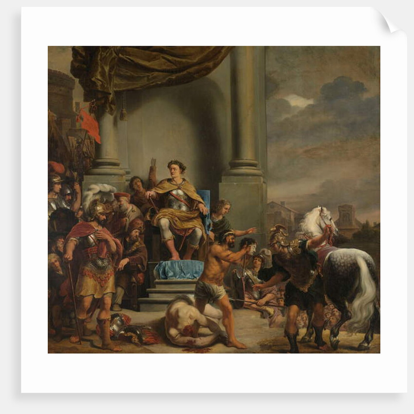 Consul Titus Manlius Torquatus Orders the Beheading of his Son, 1661-64 by Ferdinand Bol