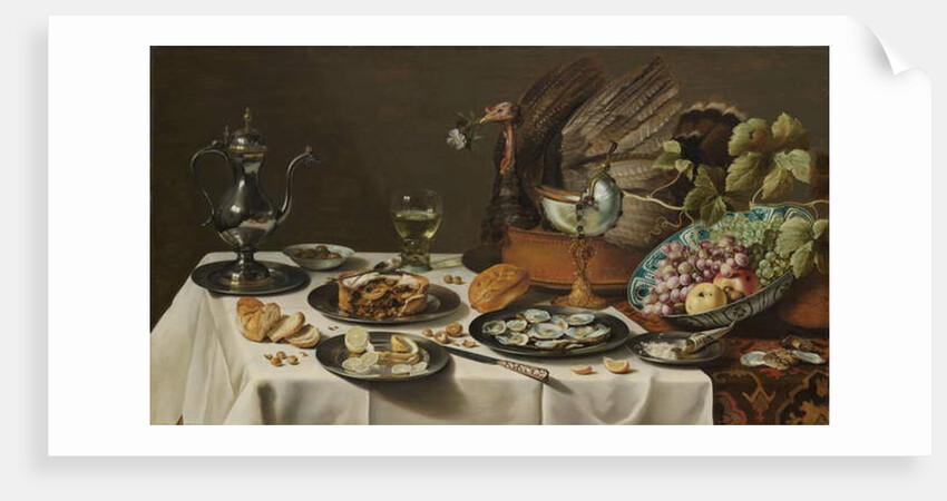 Still Life with a Turkey Pie, 1627 by Pieter Claesz