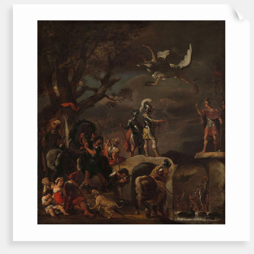 The Peace Negotiations between Claudius Civilis and Quintus Petillius Cerealis on the Demolished Bridge, 1658-62 by Ferdinand Bol