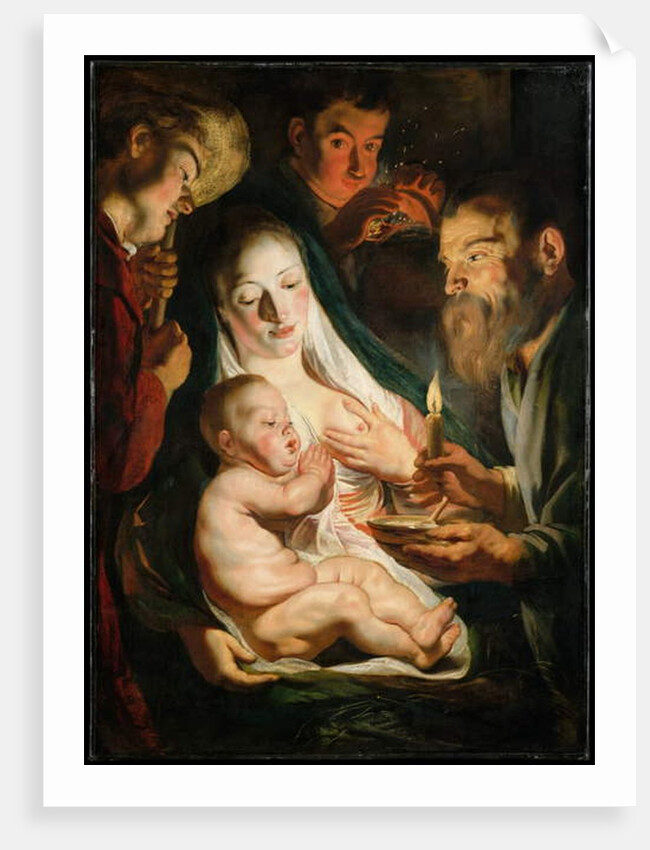 The Holy Family with Shepherds, 1616 by Jacob Jordaens