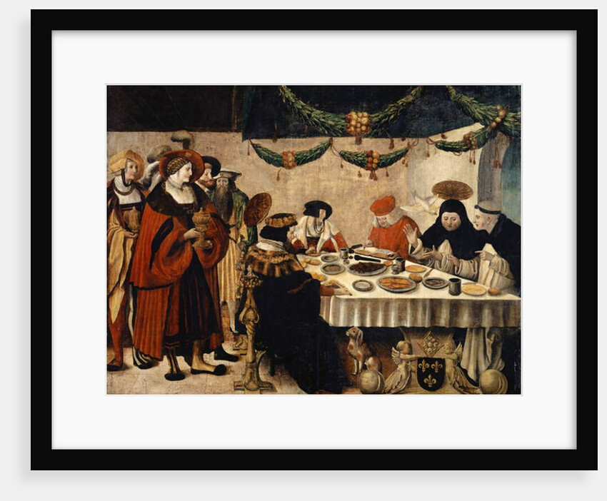 Saint Thomas Aquinas at the Table of King Louis the Saint, 1516-18 by Niklaus Manuel Deutsch