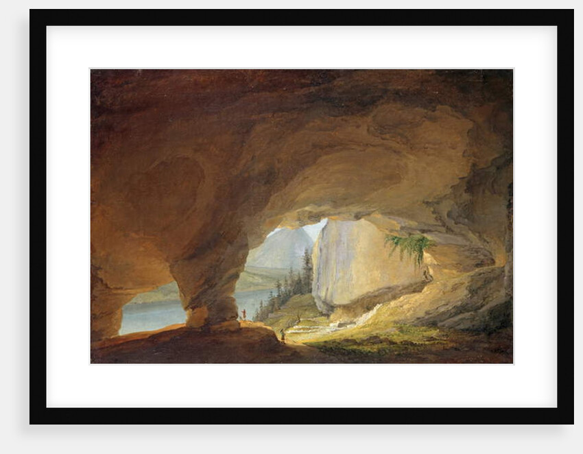 View from the Beatus Cave upon the Lake of Thun, 1776 by Caspar Wolf