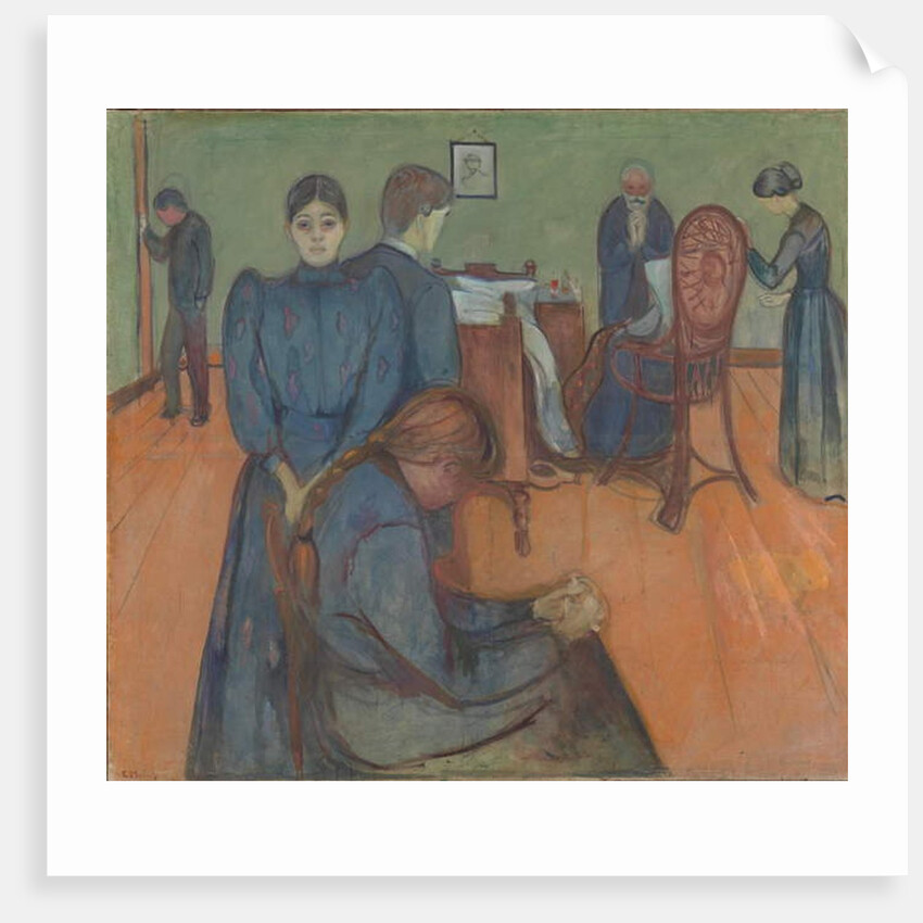 Death in the Sickroom, 1893 by Edvard Munch