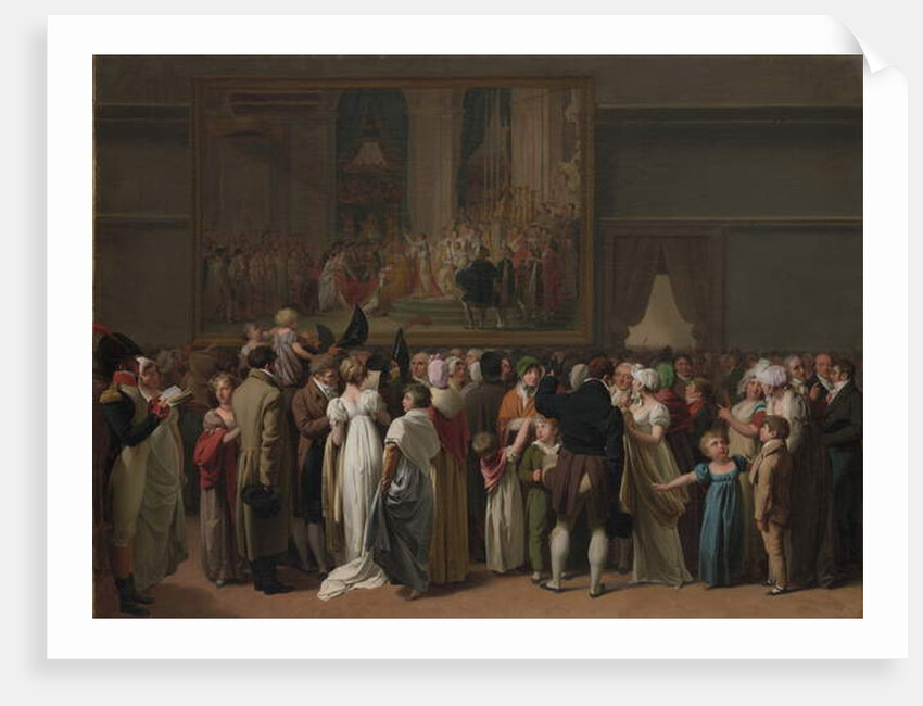 The Public Viewing David’s 'Coronation' at the Louvre, 1810 by Louis Leopold Boilly