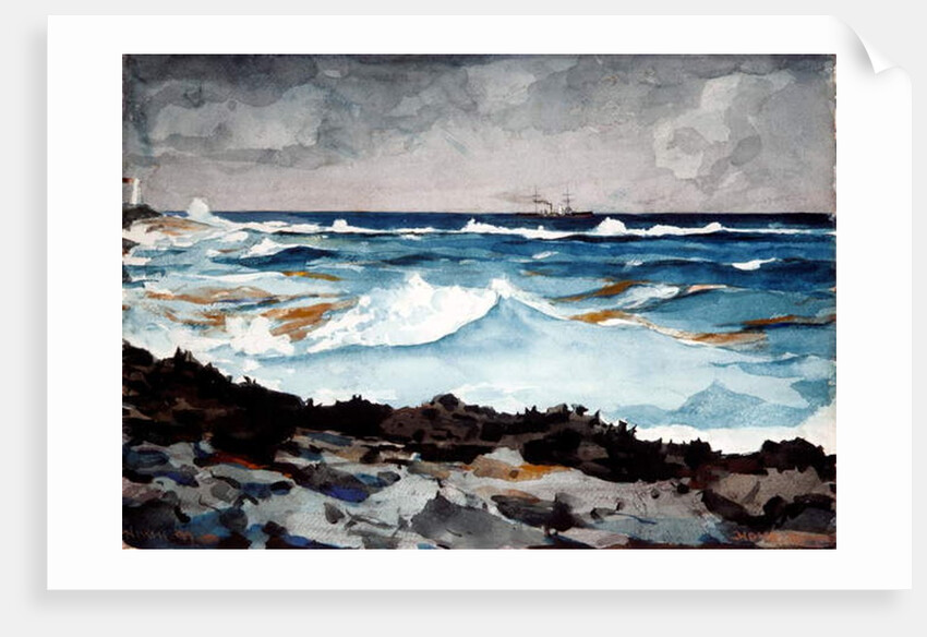 Shore and Surf, Nassau, 1899 by Winslow Homer