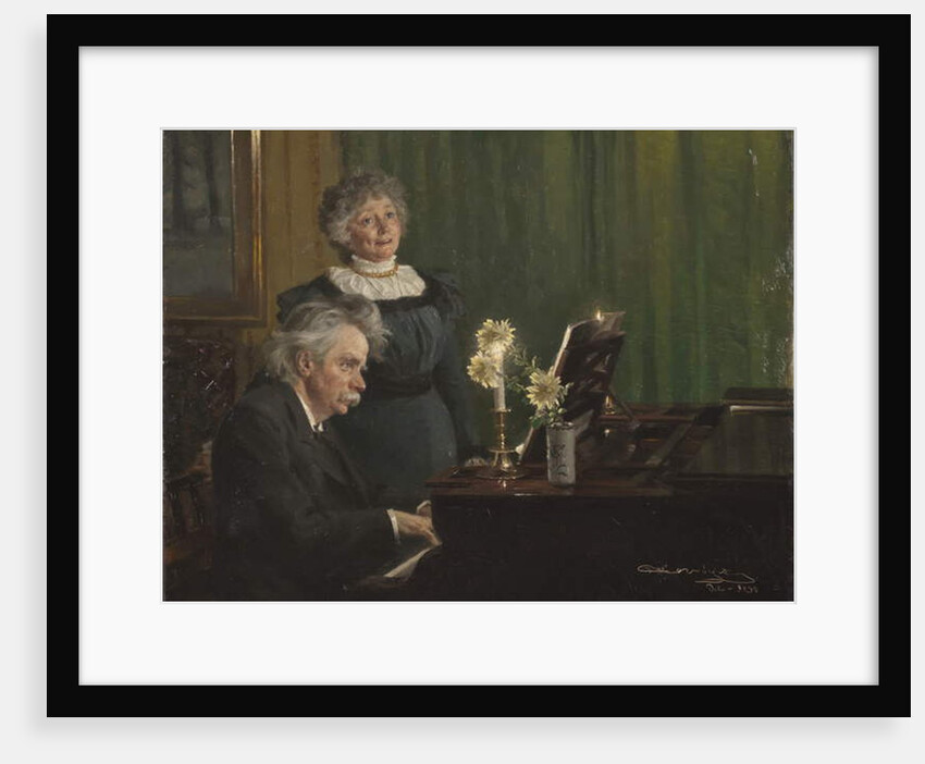 Edvard Grieg and Nina Grieg, 1898 by Peder Severin Kroyer