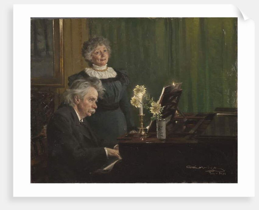 Edvard Grieg and Nina Grieg, 1898 by Peder Severin Kroyer