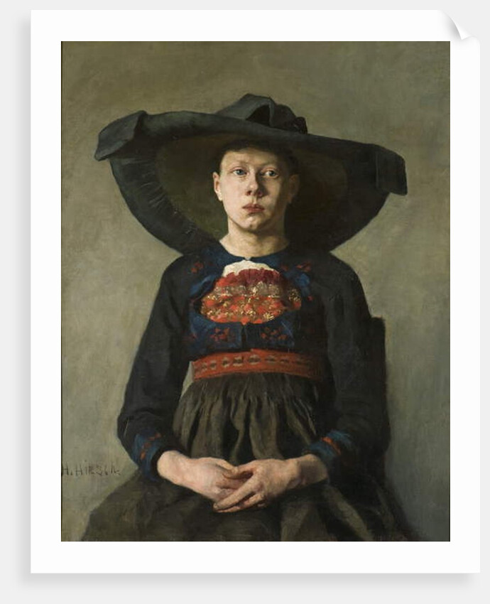 A Bavarian Peasant Girl, 1885-87 by Hanna Pauli