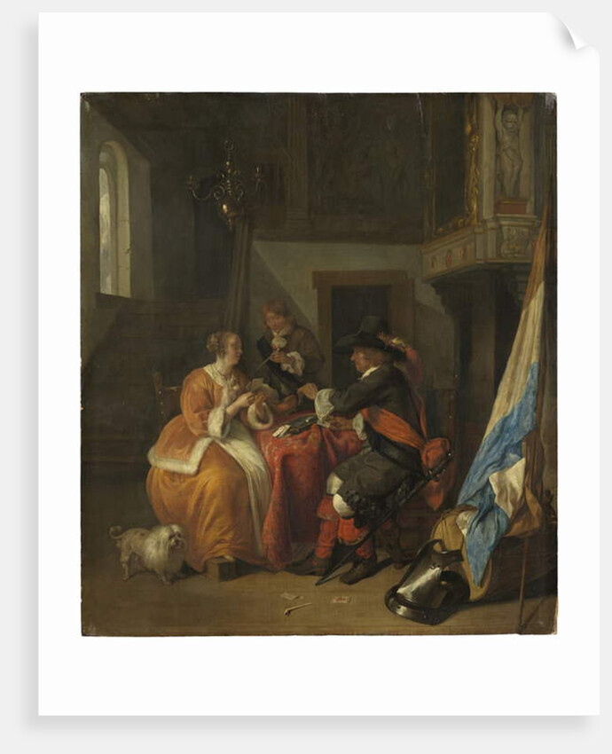 A Game of Cards, c.1655-9 by Gabriel Metsu