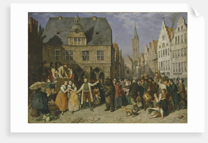 A Dancing Bear, 1865 by August Jernberg