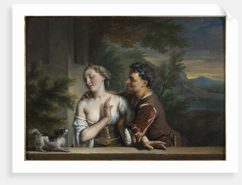 A Man Trying to embrace a Woman by Karel de Moor