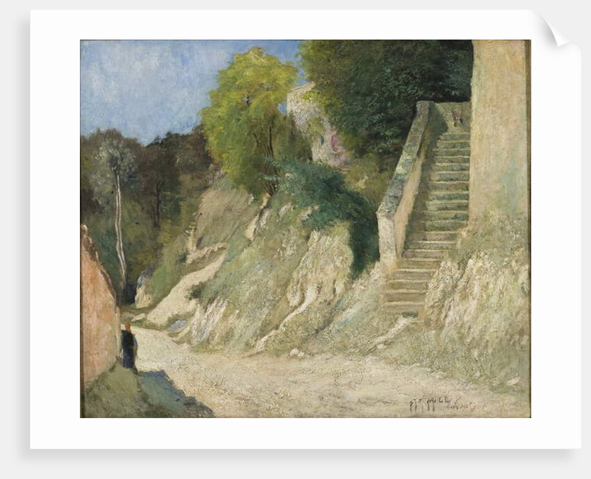 A Steep Ascent in Montigny-sur-Loing, 1876 by Carl Fredrik Hill