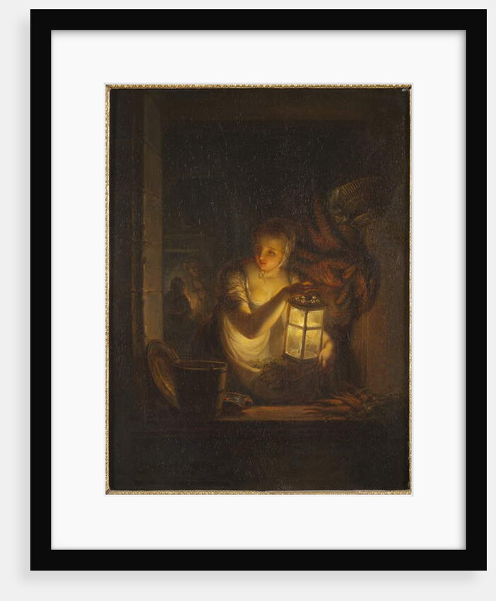 A Woman with A Lantern, 1818 by Alexander Lauréus