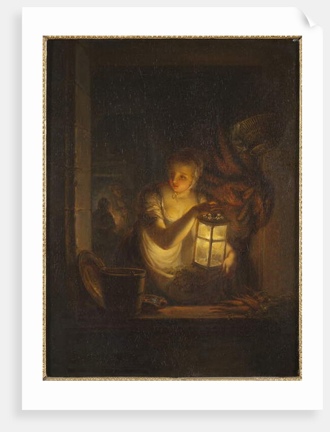 A Woman with A Lantern, 1818 by Alexander Lauréus
