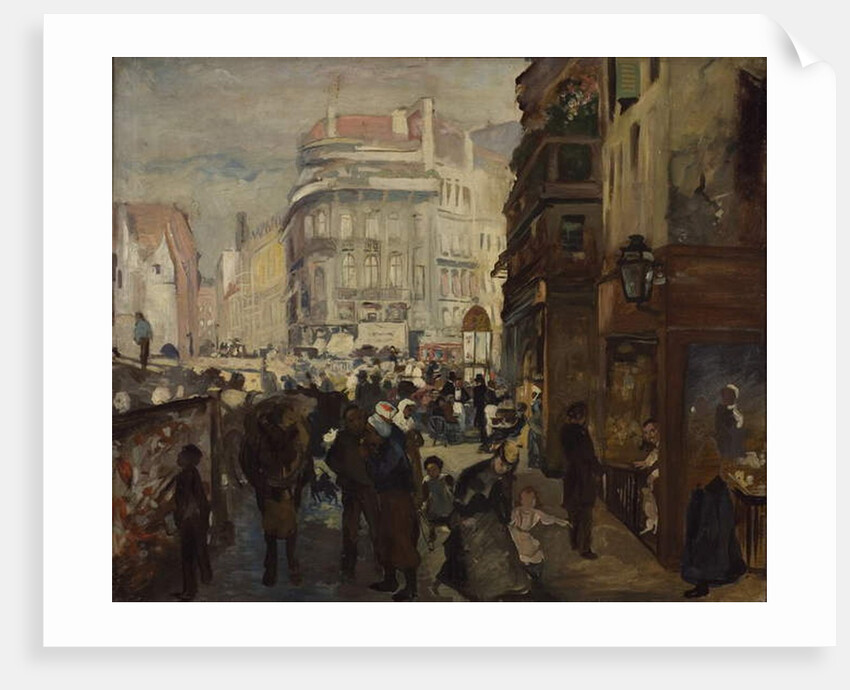 A Working Day in Paris by Adolph Friedrich Erdmann von (after) Menzel