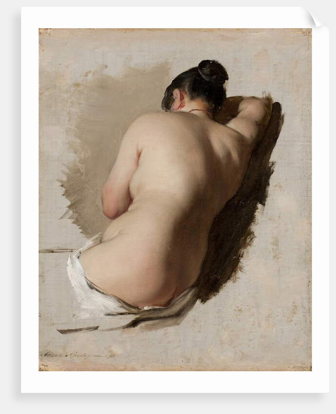 Study of a Nude, c.1850 by Amalia Lindegren