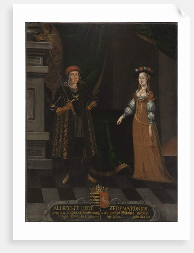 Albrecht the Bold, Duke of Saxony and his wife Sidonie Podiebrad of Bohemia, c.1530 by Anonymous