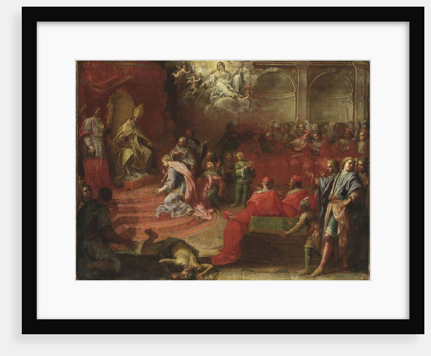 Alexander VII and Queen Kristina, c.1655 by Francesco (attr. to) Trevisani