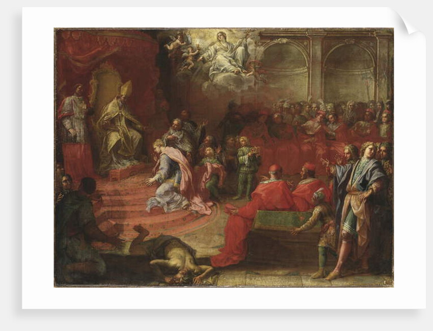 Alexander VII and Queen Kristina, c.1655 by Francesco (attr. to) Trevisani