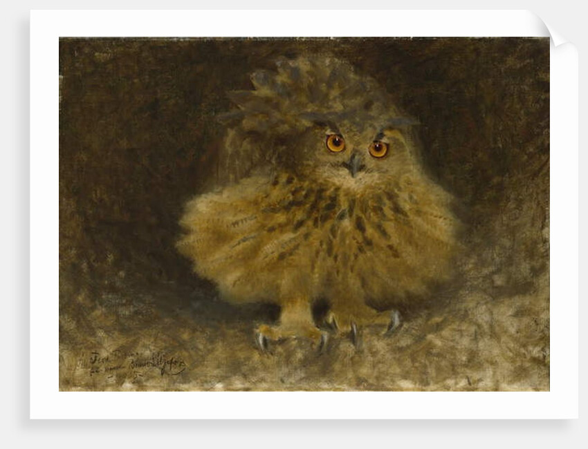 An Eagle Owl, 1905 by Bruno Andreas Liljefors