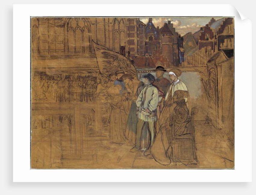 Archery Feast in Antwerp in the 16th Century, c.1850 by Jan August Hendrik Baron Leys