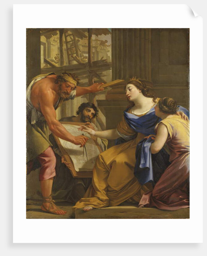 Artemisia Building the Mausolaeum, c.1640 by Simon Vouet