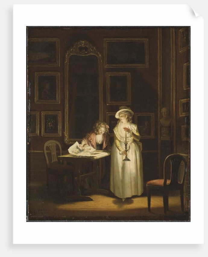 At the Embroidery-Frame by Pehr Hillestrom