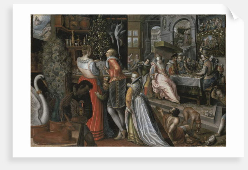 The rich man and Lazarus, 16th century by Anonymous