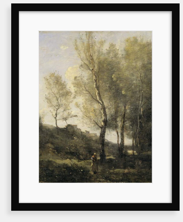 Landscape with Poplars by Jean Baptiste Camille Corot