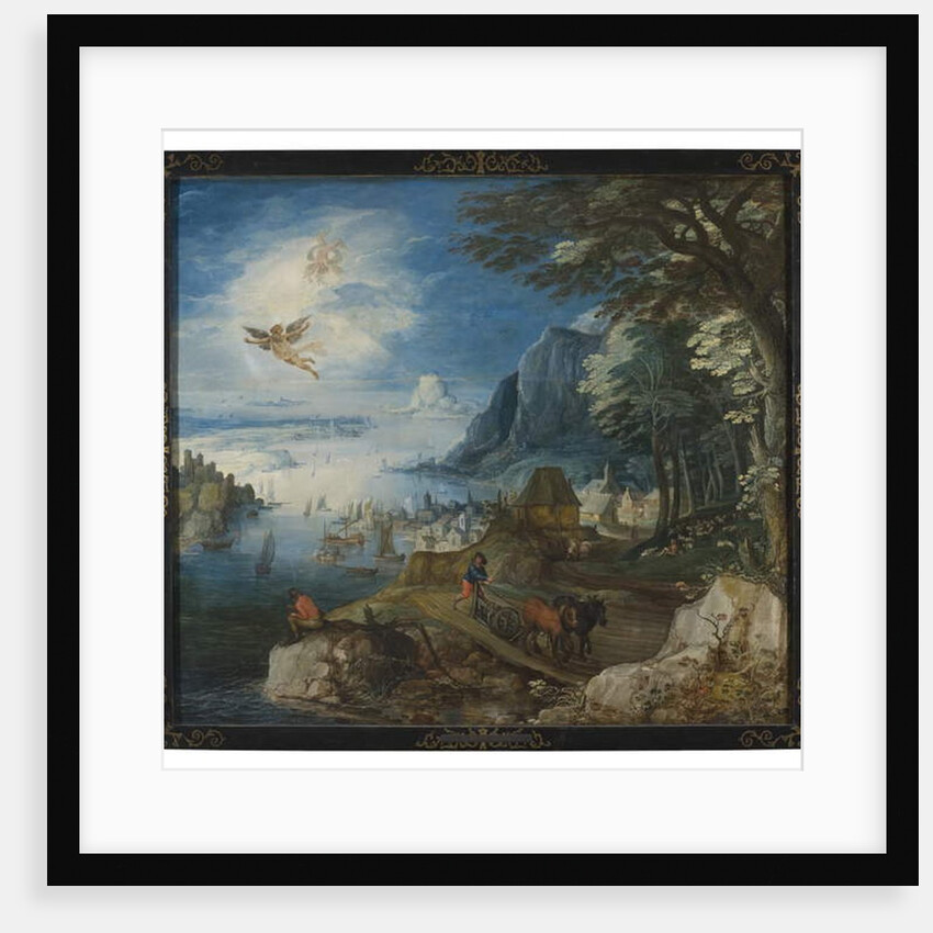 Landscape with the Fall of Icarus by Joos or Josse de The Younger Momper