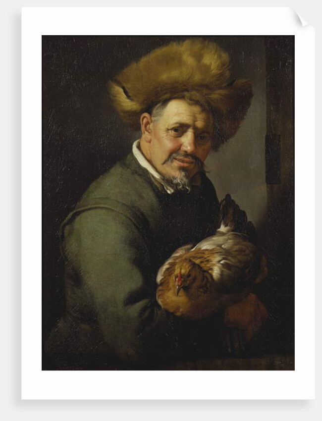 Old Man with a Hen, 1630 by Hendrick Bloemaert