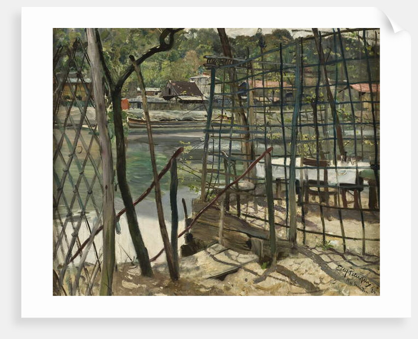 Landscape from Meudon, France, 1884 by Hjalmer Eilif Emanuel Peterssen