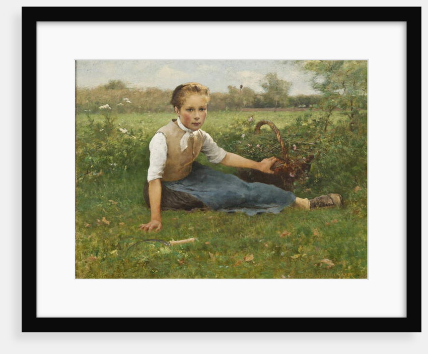 Picking Flowers, 1882 by Hugo Salmson