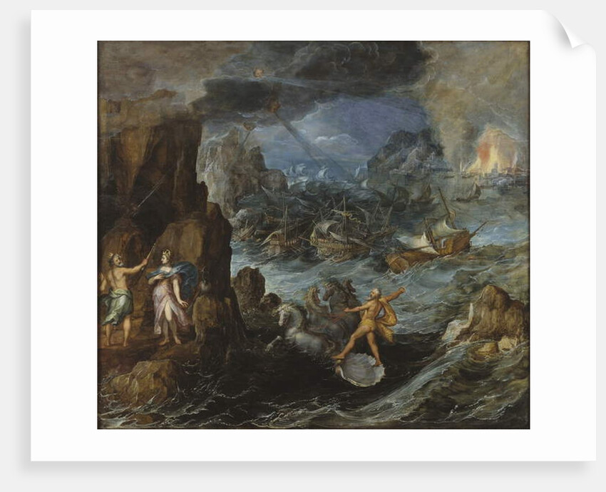 Shipwreck of the Greek Fleet on the Voyage Home from Troy, c.1585-90 by Joos or Josse de The Younger Momper