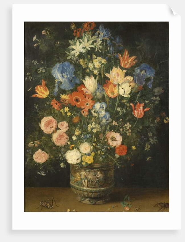 Still Life with Flowers in a Sculpted Jar, c.1620-24 by Jan the Elder Brueghel