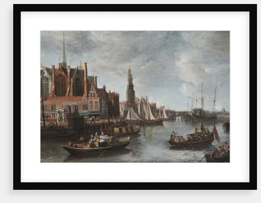 View of Nieuwe Kerk in Amsterdam by Anthonie Beerstraten