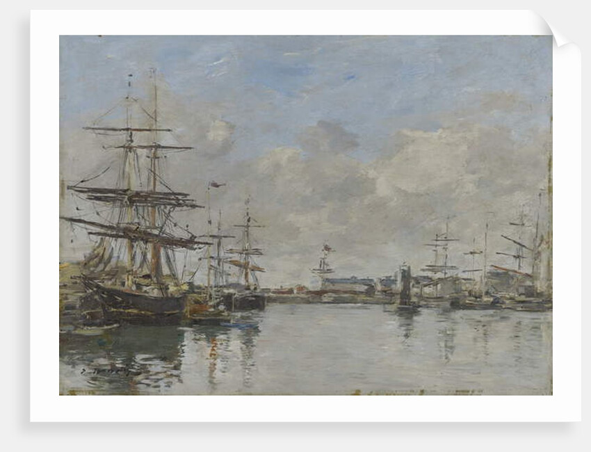 The Harbor of Le Havre, c.1885-90 by Eugene Louis Boudin