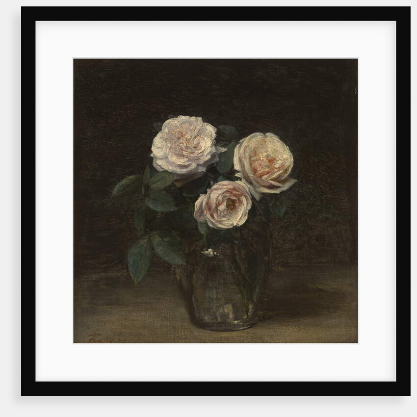 Still Life with Roses, 1877 by Ignace Henri Jean Fantin-Latour