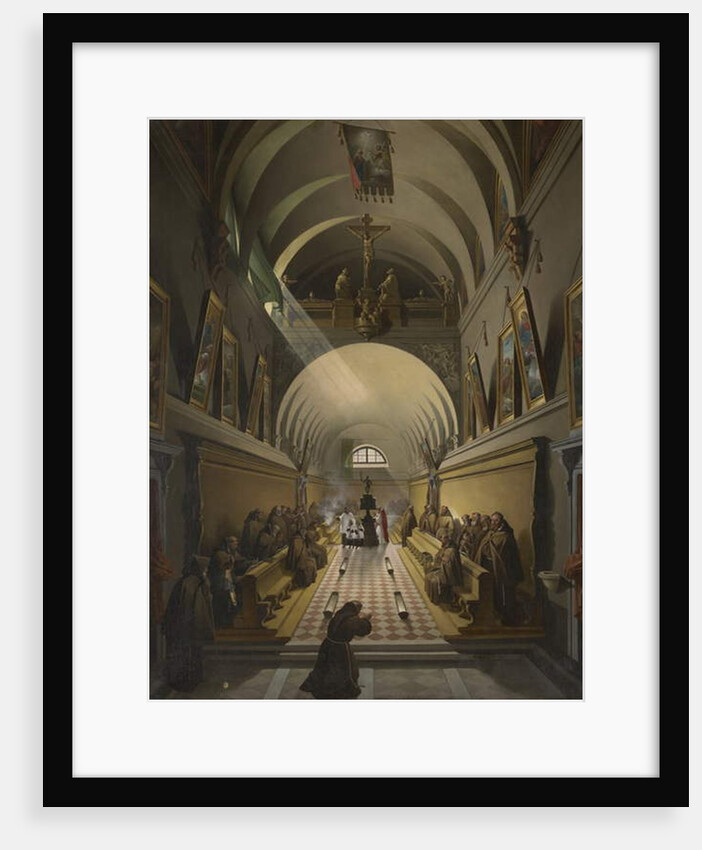 Interior of a Capuchin Convent, c.1820 by Francois-Marius Granet